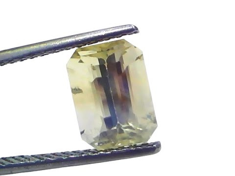 4.15 Ct Certified Unheated Untreated Natural Ceylon Yellow Sapphire