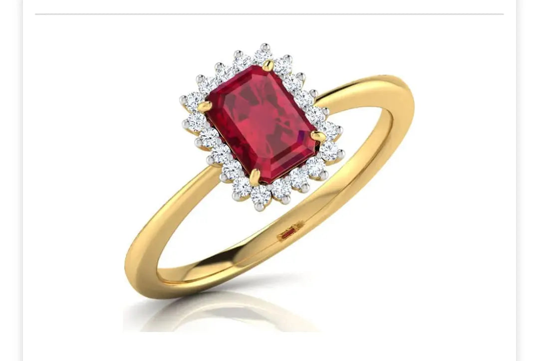 Gemstone Ring Design 7 In All Metal, Watch Video For Details Of Design