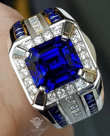 Gemstone Ring Design 7 In All Metal, Watch Video For Details Of Design