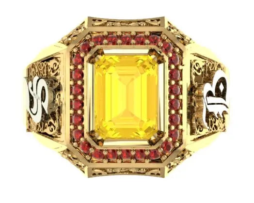 Gemstone Ring Design 7 In All Metal, Watch Video For Details Of Design