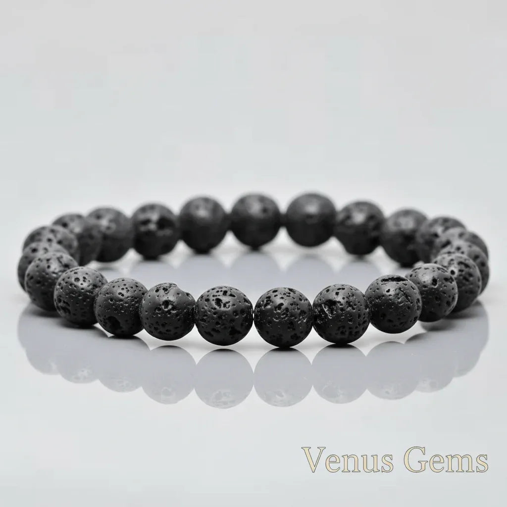 Natural Lava Stone Bracelet - Venus Gems