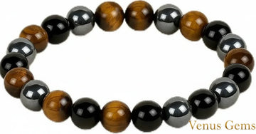 Natural Triple Protection Bracelet - Venus Gems